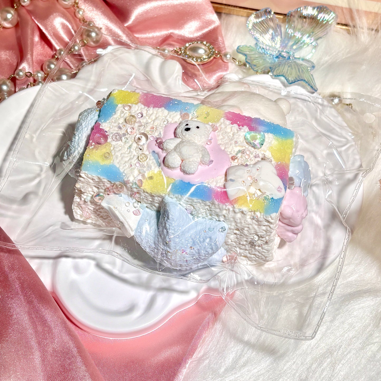 【DORO】くまウサギレインボートースト｜バタークリーム感｜もちもち触感｜Colourful
