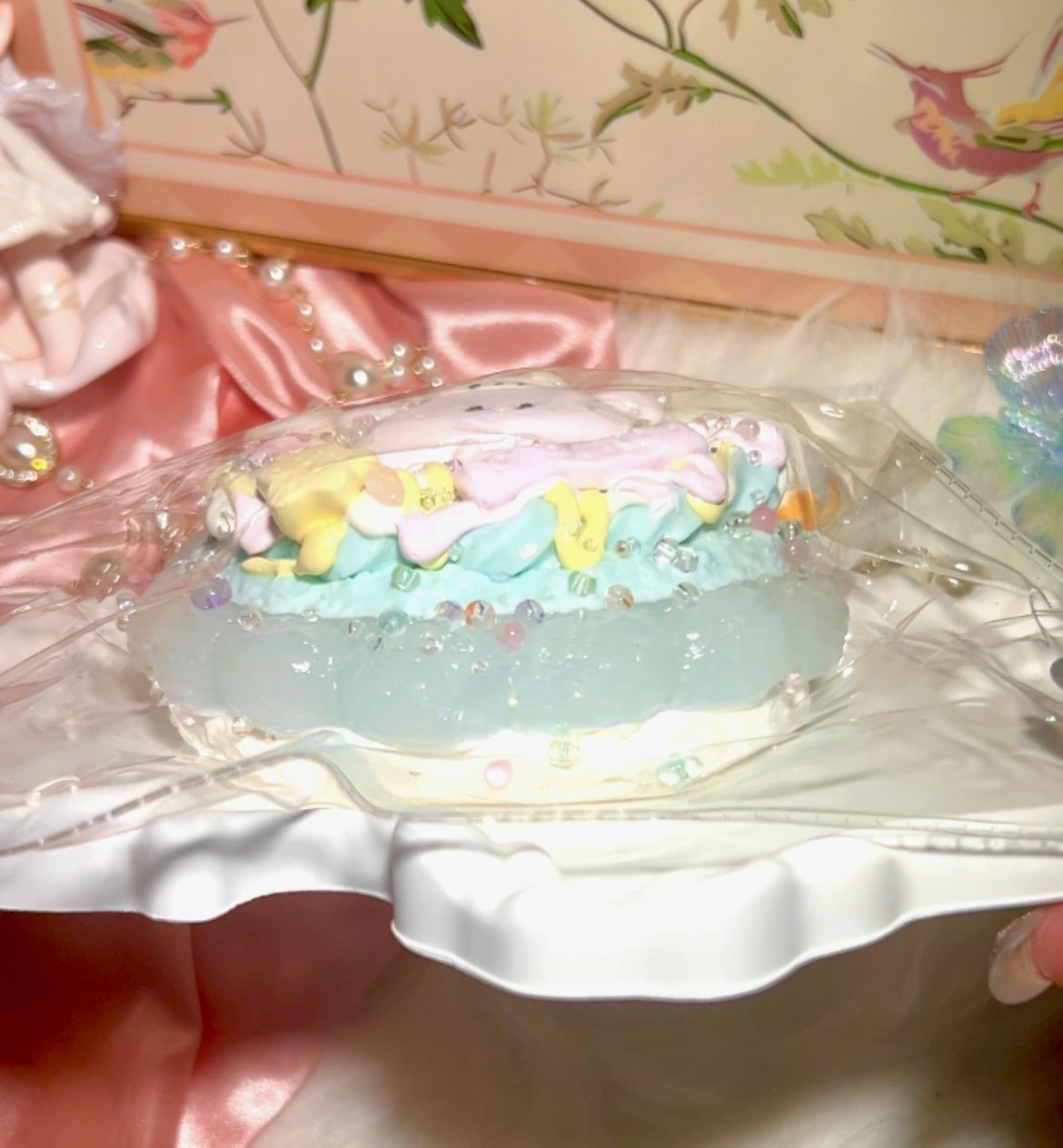 【DORO】アヒルのドーナツ｜バタークリーム泥触感｜Squishy toy ｜Blue