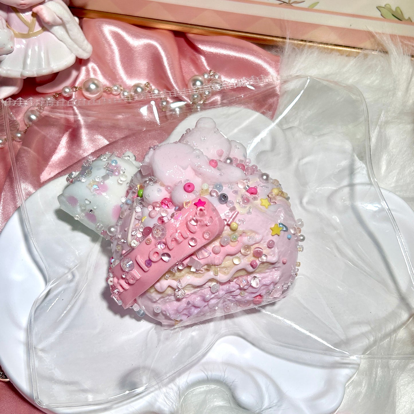 【Thalomis】うさぎの餅｜クリーム状 ふんわりとした感触｜Squishy toy ｜Pink